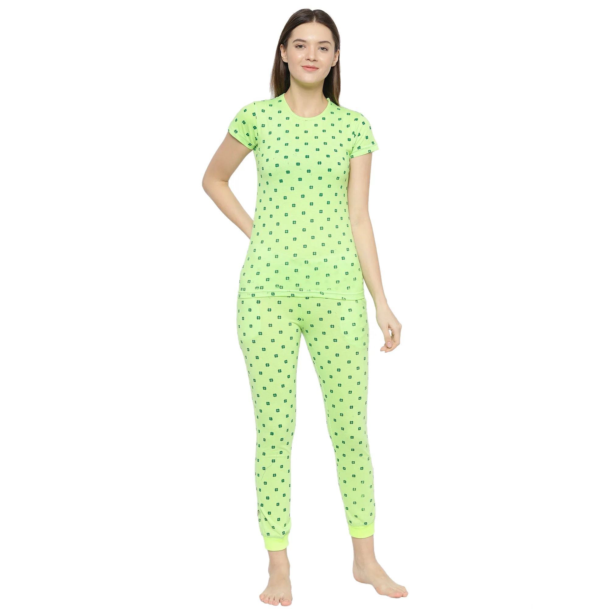 Vimal Jonney Green Women's Night Suit