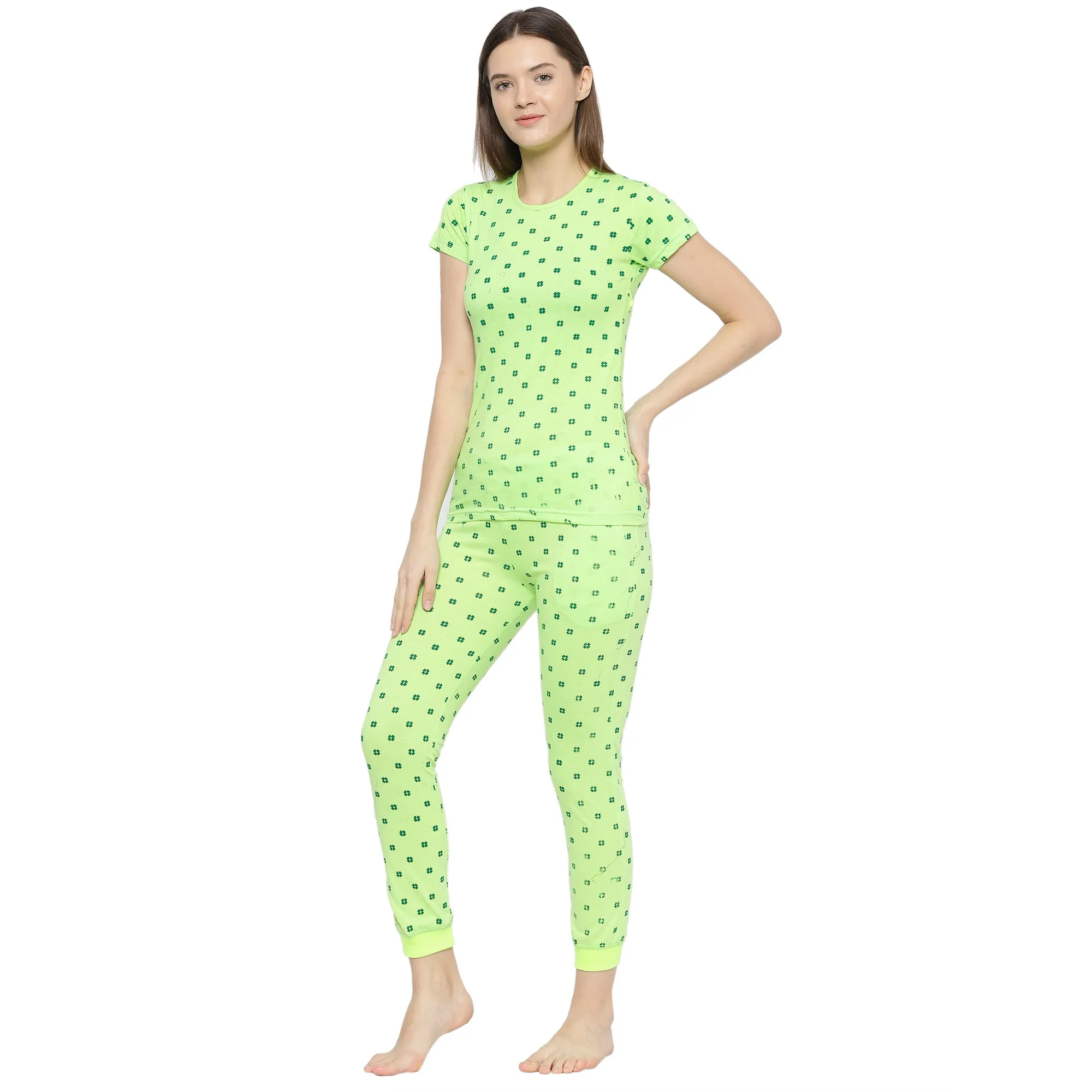 Vimal Jonney Green Women's Night Suit