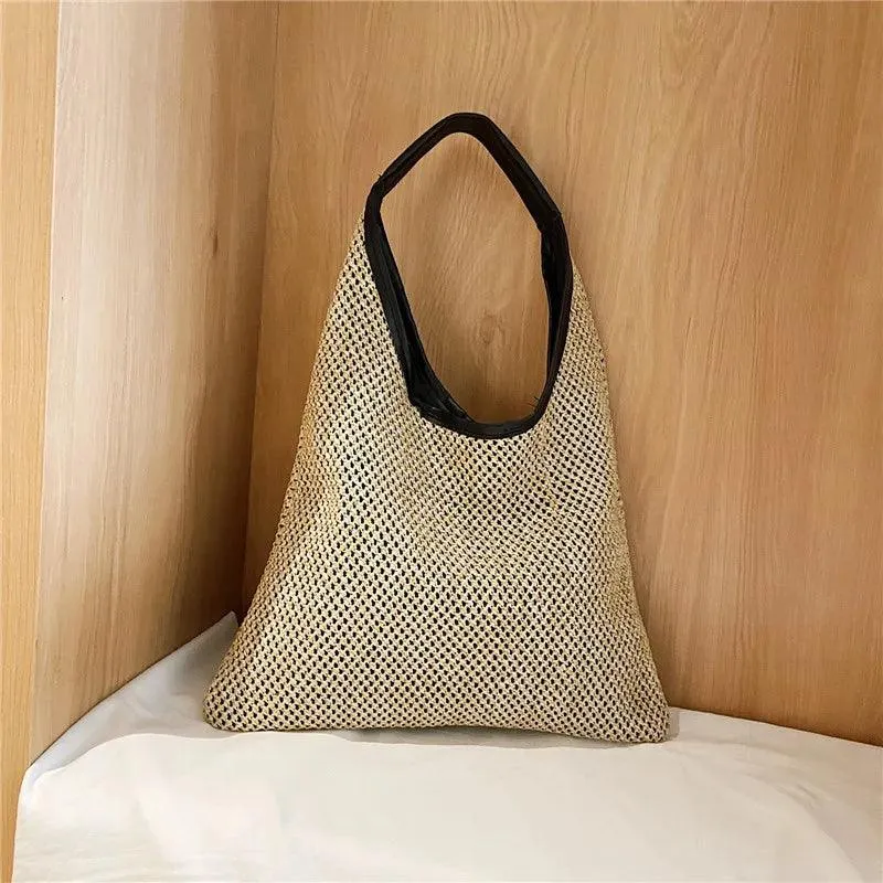 Vintage  Summer Women Durable Weave Straw Beach Bags