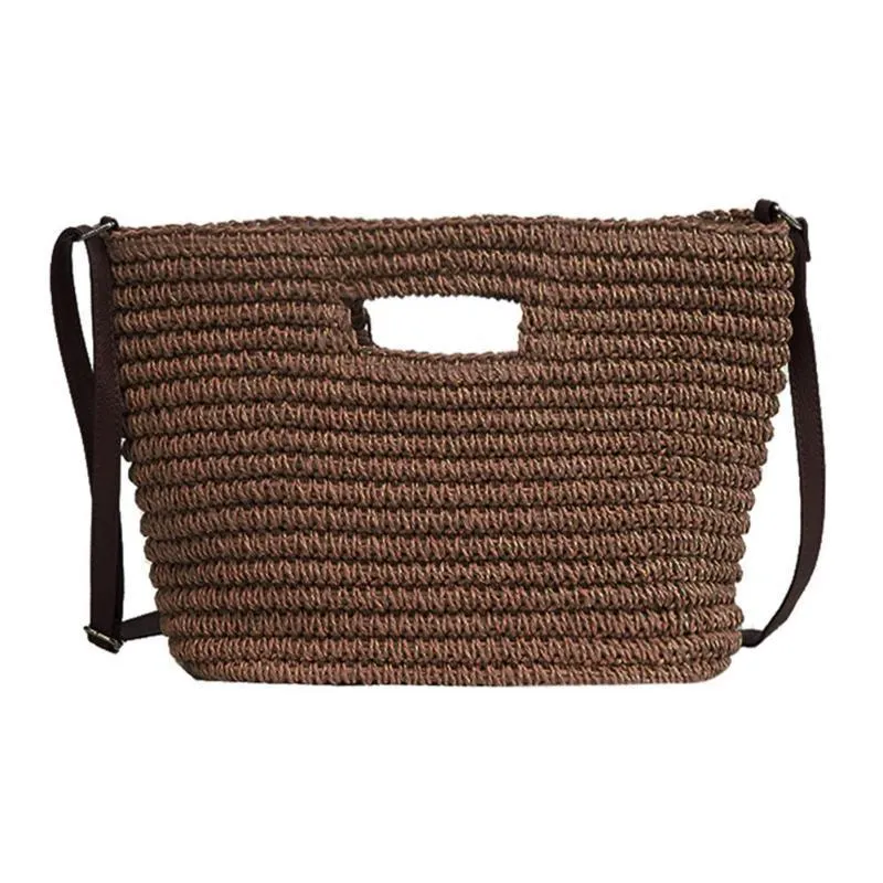 Weave Straw Braided Shoulder Tote Bag