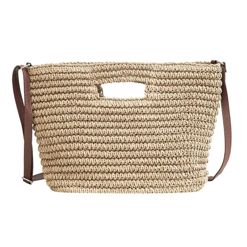 Weave Straw Braided Shoulder Tote Bag