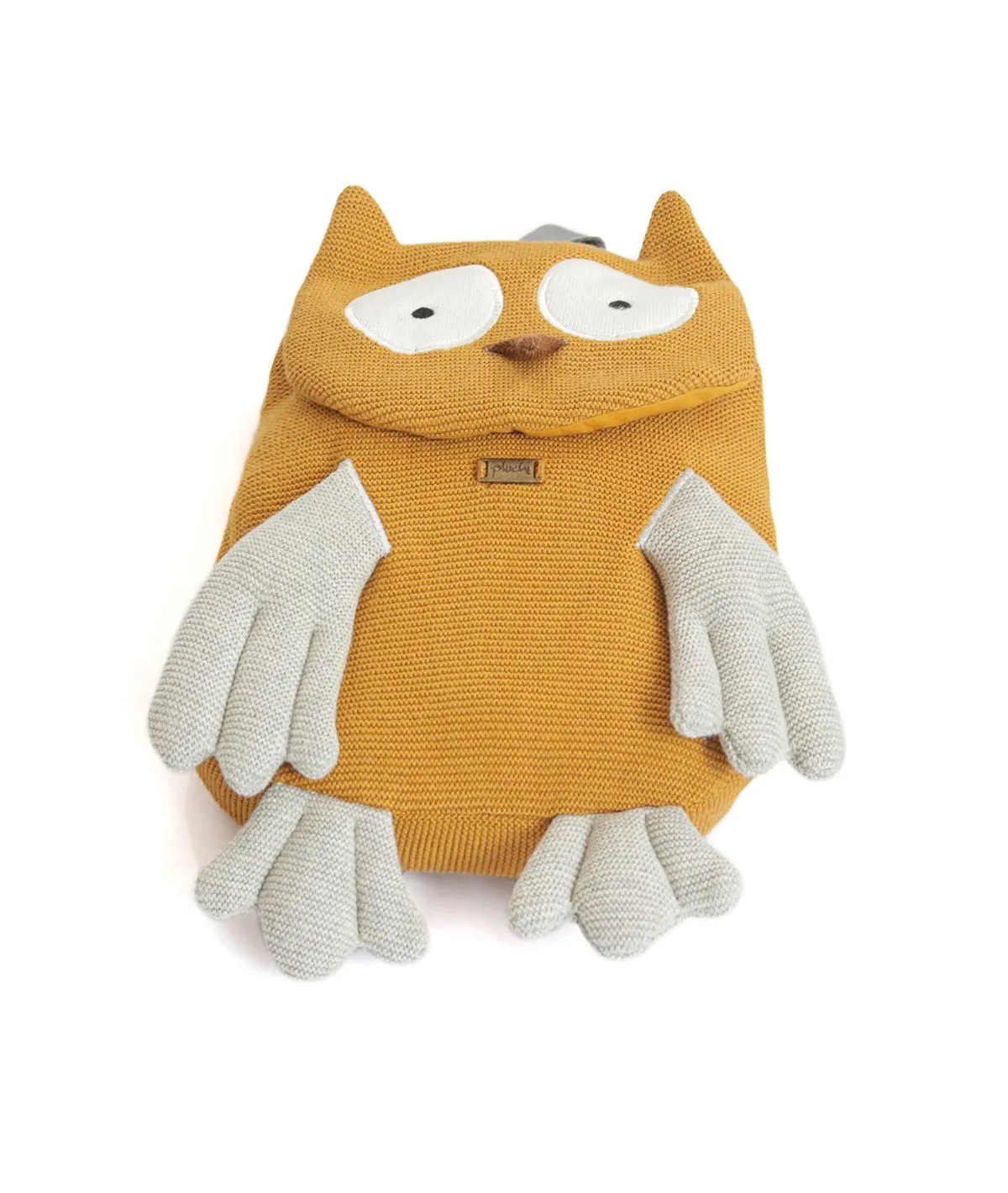 Wise Mr.Owl Kids Carry Bag in Mustard & Vanilla Grey Color