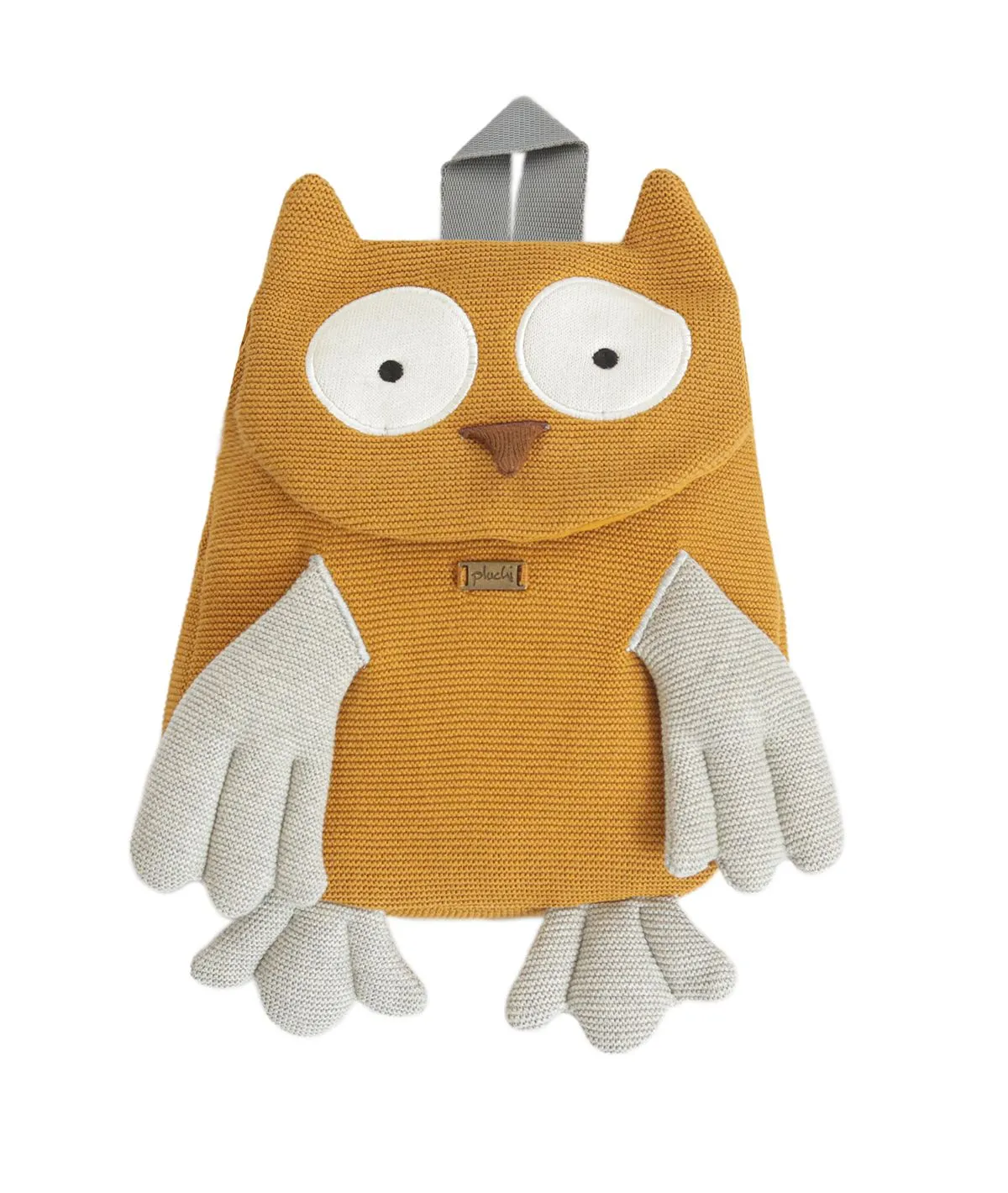 Wise Mr.Owl Kids Carry Bag in Mustard & Vanilla Grey Color