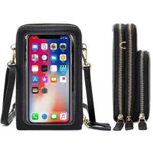 women hand bags Transparent Touch screen mini mobile phone bags purse Small shoulder cross body bags women handbags